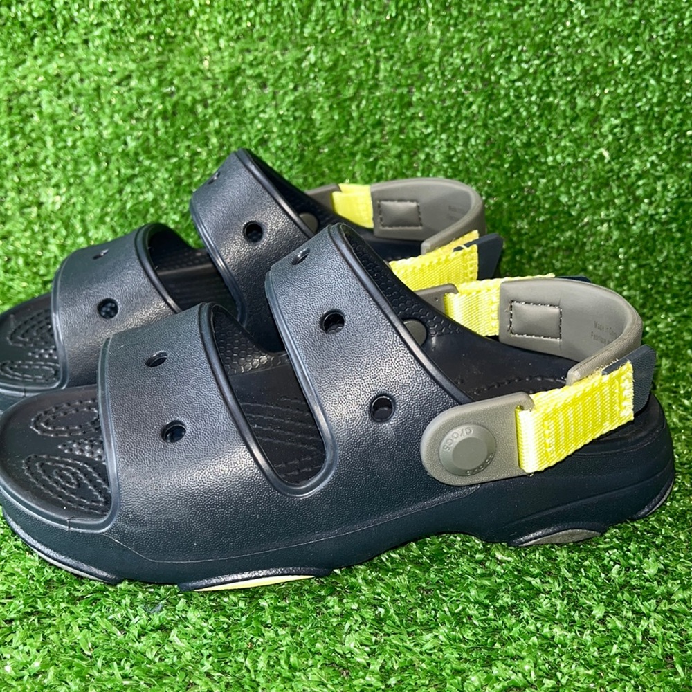 Crocs adjustable Velcro unisex Child size 13 in Navy